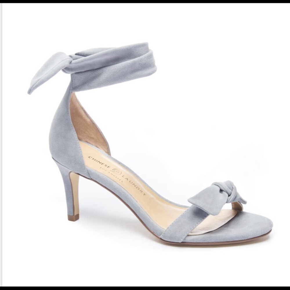 Chinese Laundry Chambray Rhonda Kid Suede heels